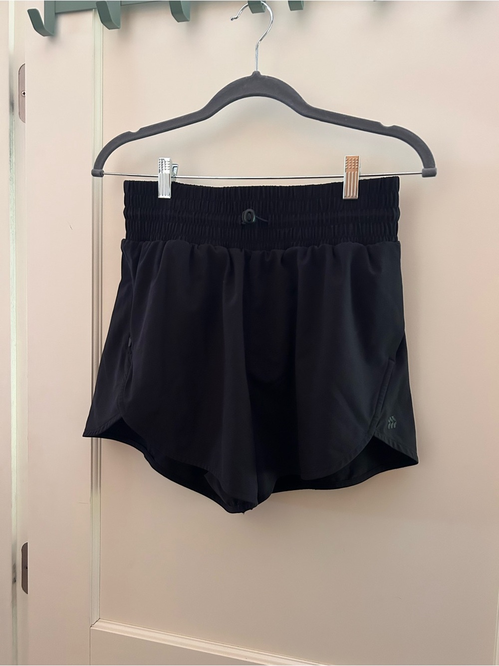 all in motion Black Athletic Running Shorts with Elastic Waist